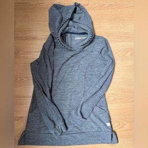 OUTDOOR SUPPLY CO - Blue-Gray Hooded Fleece Top